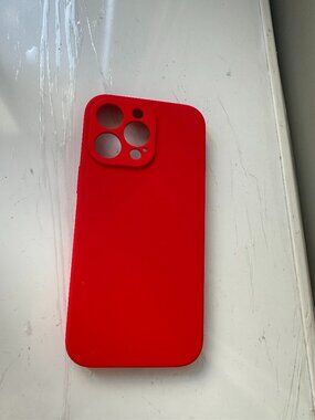 Bright Red Silicone Phone Case